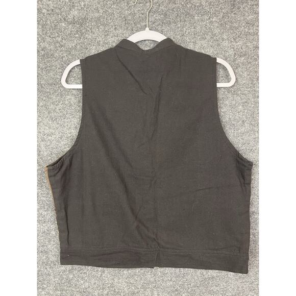 Sacred Threads Vest Women’s M/L Patchwork Multi Color Plaid Wool With Cotton - Picture 5 of 7